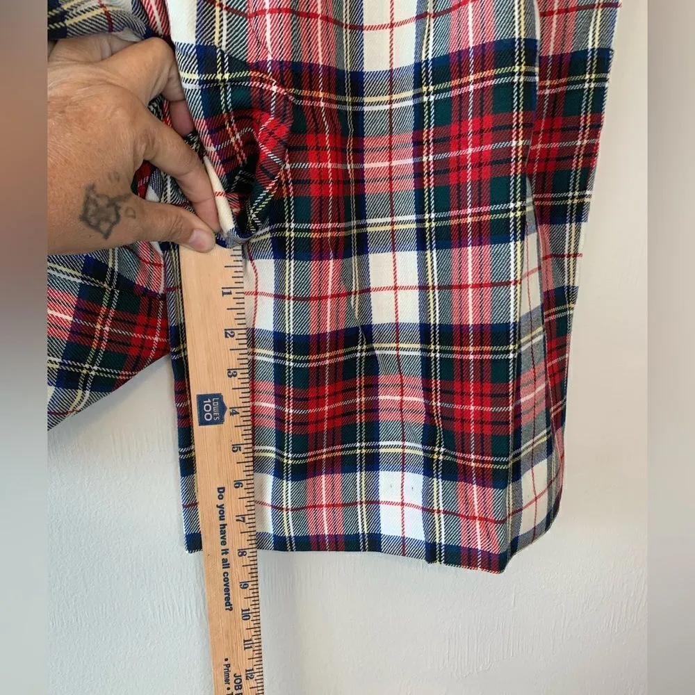 Vintage Pendleton Plaid Bermuda Shorts Sz 6 Tartan 100% Virgin Wool - Image 6