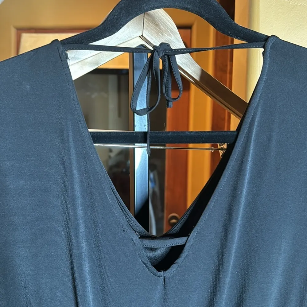 Maurices 24/7 Solid Black Jumpsuit Size Small - Image 7