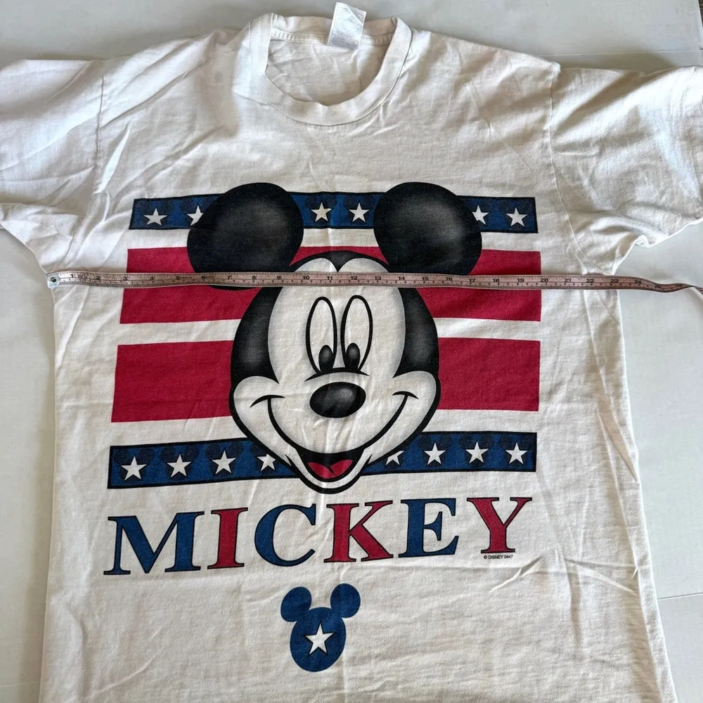 Vintage 90s Jerry Leigh Big Head Mickey Mouse Unlimited T Shirt unisex XL White - Image 8