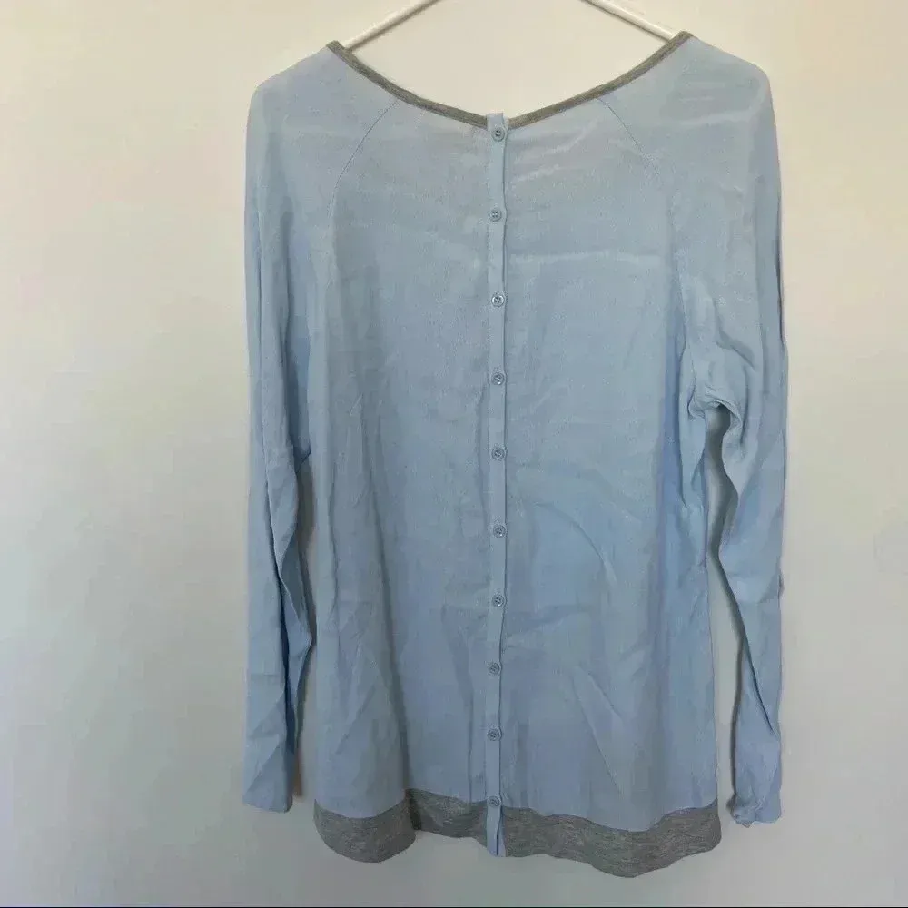 Pleione Anthropologie back button up tunic - Image 4