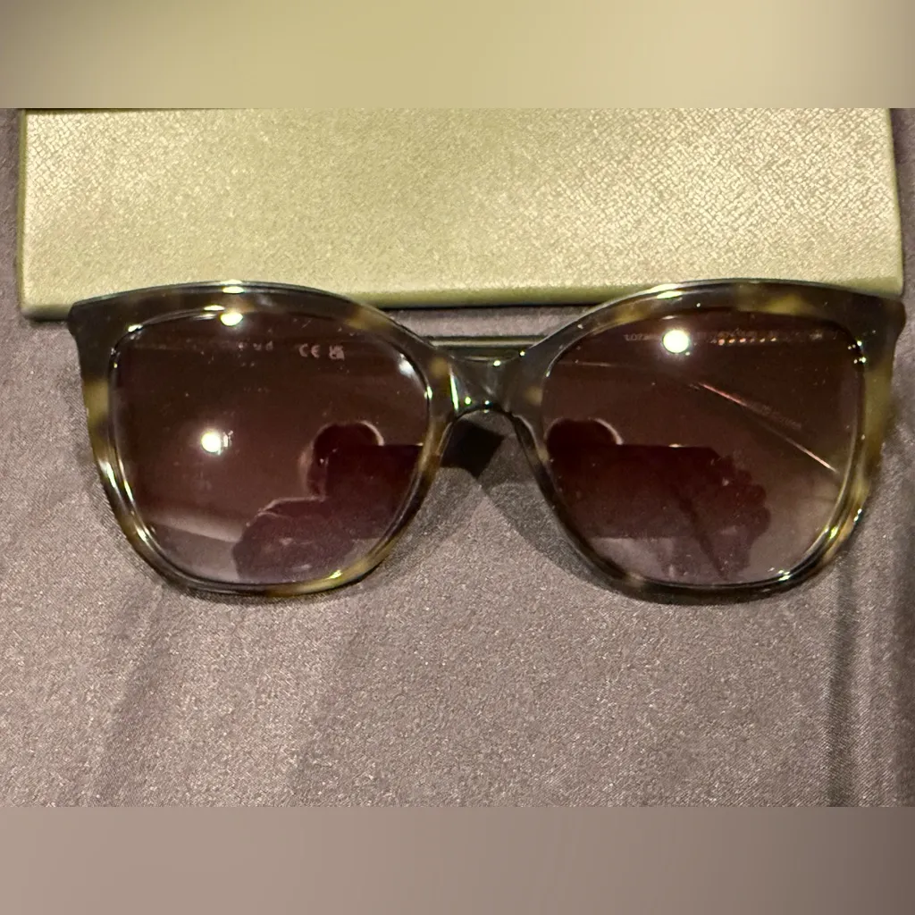 Longchamp Women's Sunglasses Green Acetate Cat Eye - Image 2