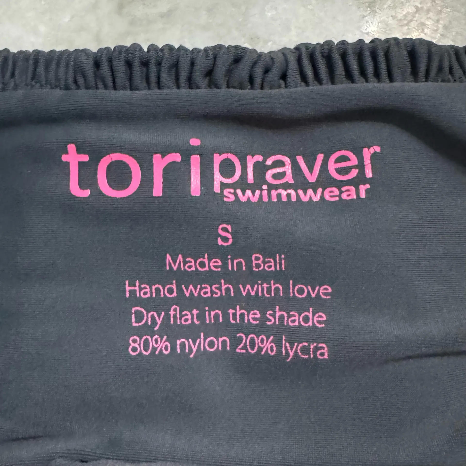 Tori Praver Saffron Bikini Bottom Black. Size Small - Image 4