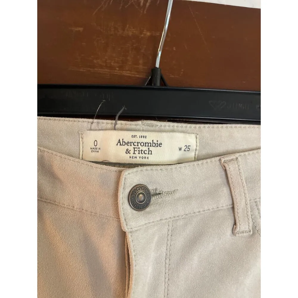 Abercrombie and Fitch vegan suede skinny pants size 25 - Image 3