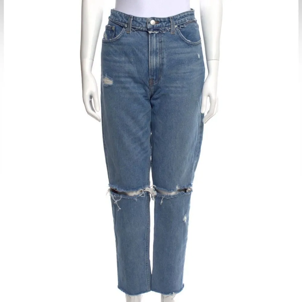 Reformation ‎ Julia High Rise Distressed Straight Leg Jeans size 29 - Image 3