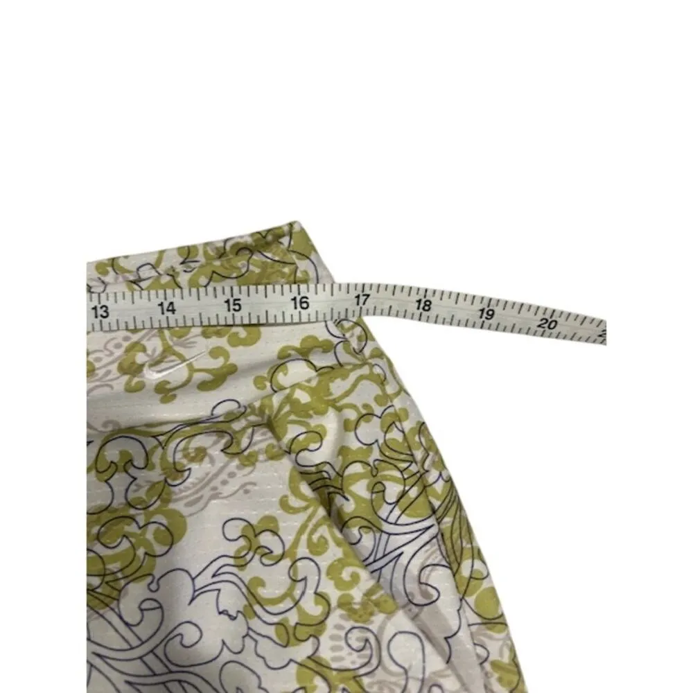 NIKE COOL Cream Green Sport Golf Skirt shorts Liner Women's LARGE - Image 2