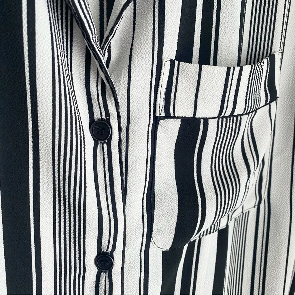 Free People Striped Button Up Shirt - Image 2