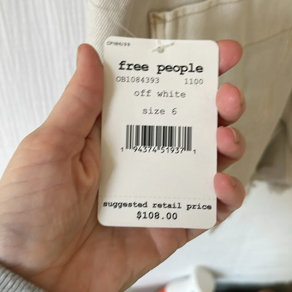 Free People‎ Sunkissed Shortall in Off White NWT - Image 3
