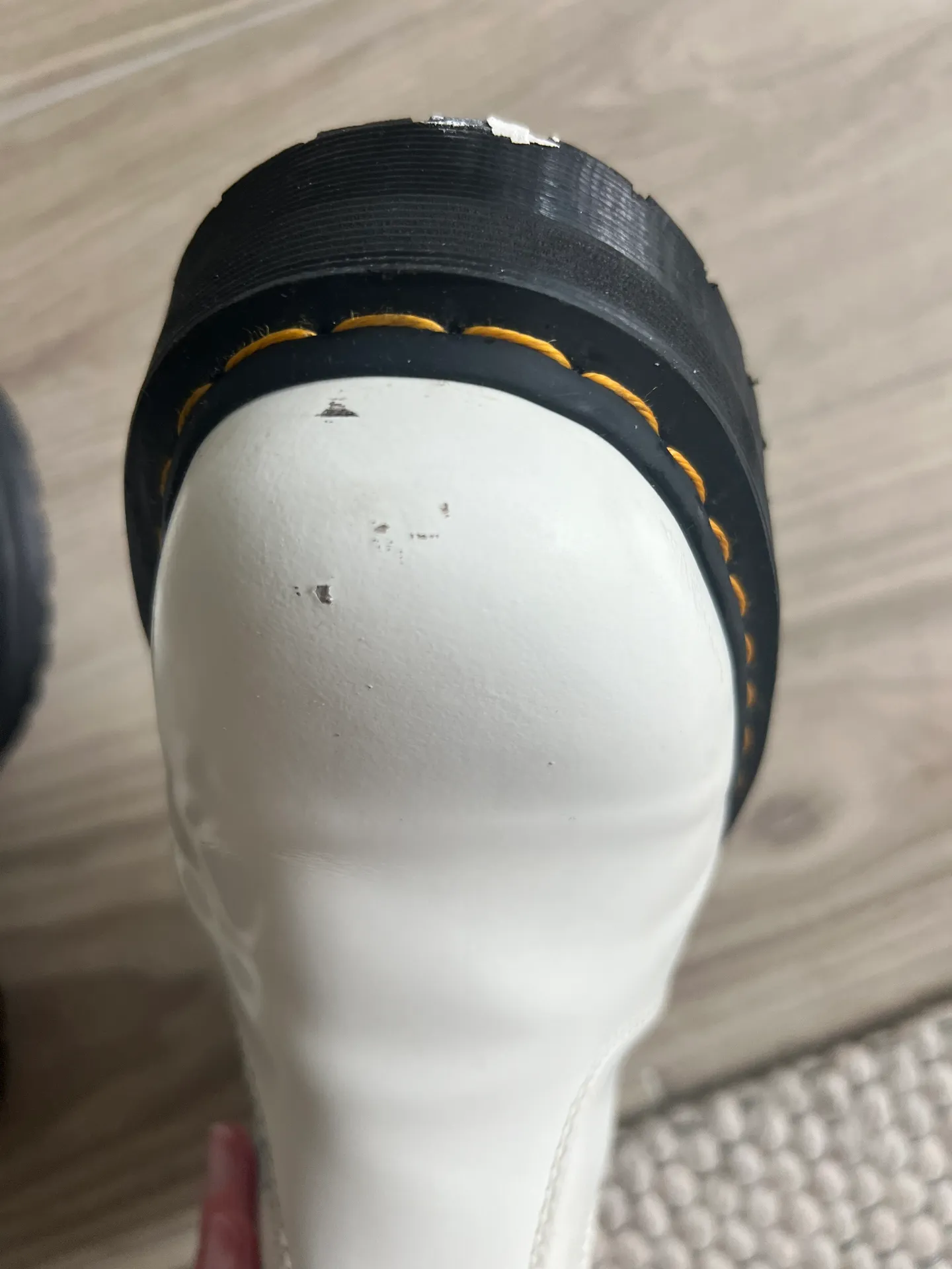 Dr. Martens White Platform Doc Martens - Image 5