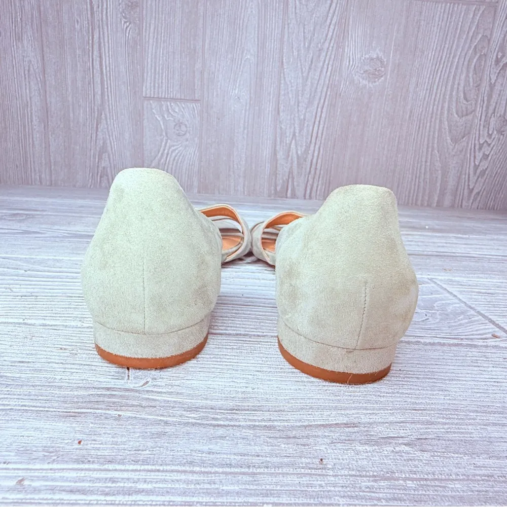 Madewell The Leila Sandal strap slip on flats suede green sandal shoes size 8 - Image 6