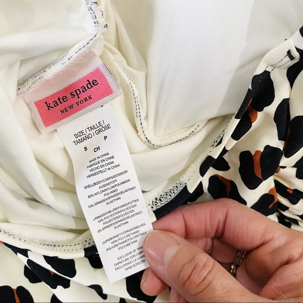 NEW Kate Spade leopard one piece swim - Image 4