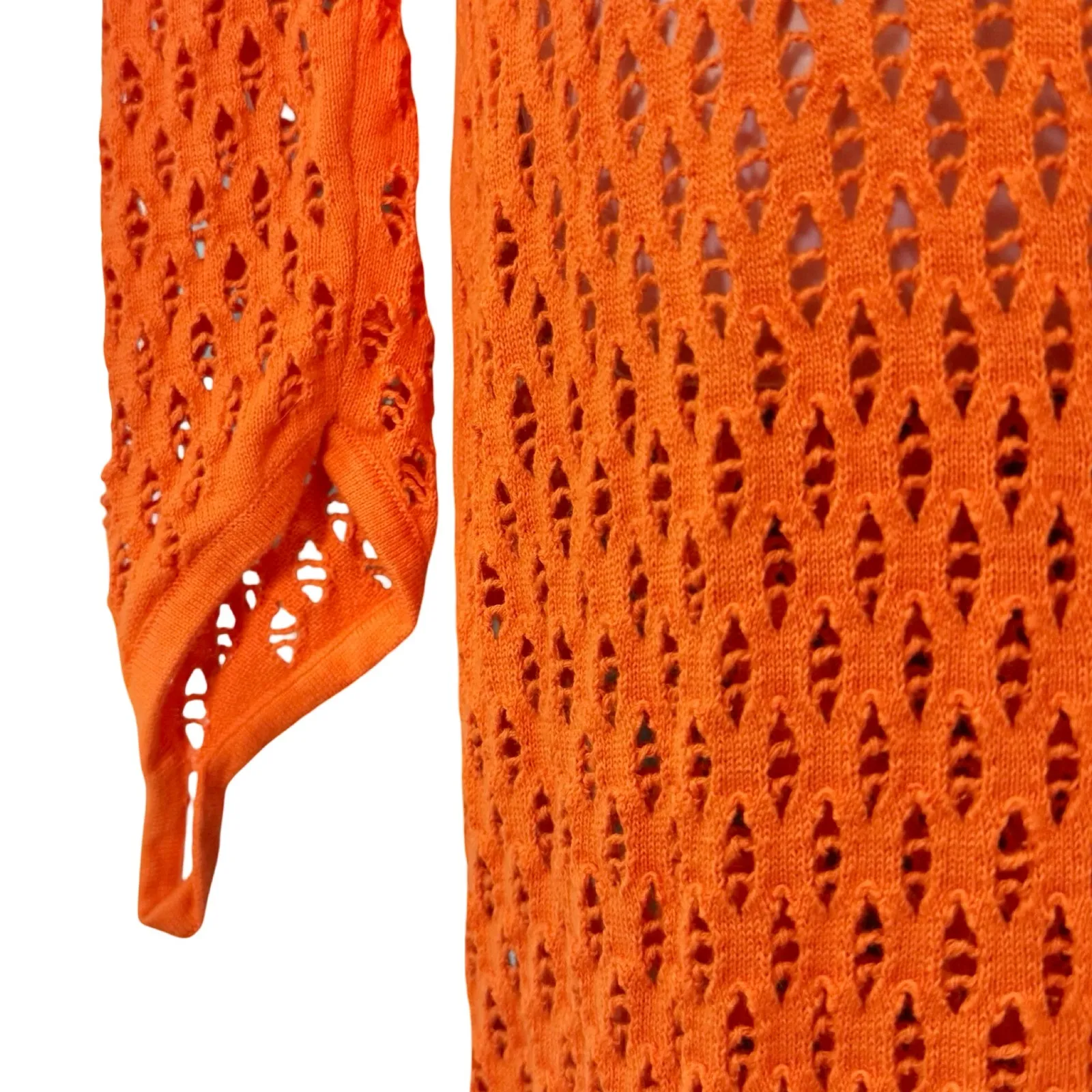 House of Sunny Orange Capture Tie Front Cut - Image 10