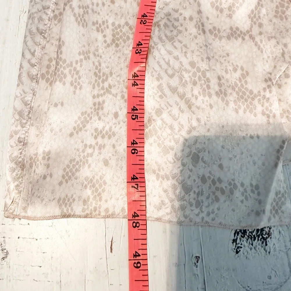 ATM Anthony Thomas Melillo Collared Sleeveless Midi Dress Size Small Snake Print - Image 6