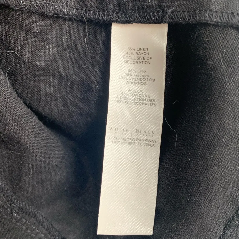 White house Black Market linen open jacket sz 6 - Image 6