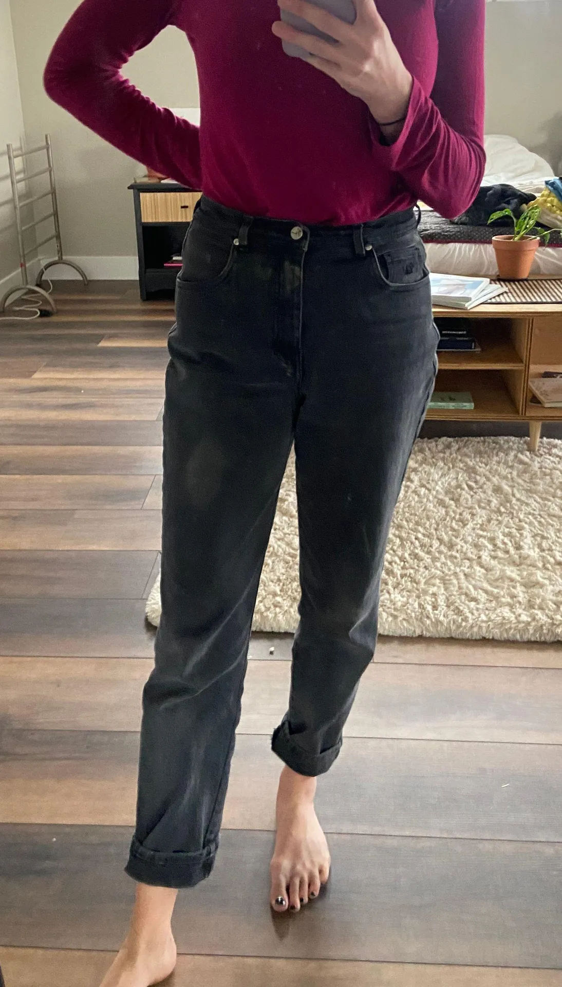 Vintage Black Mom Jeans  - Image 2