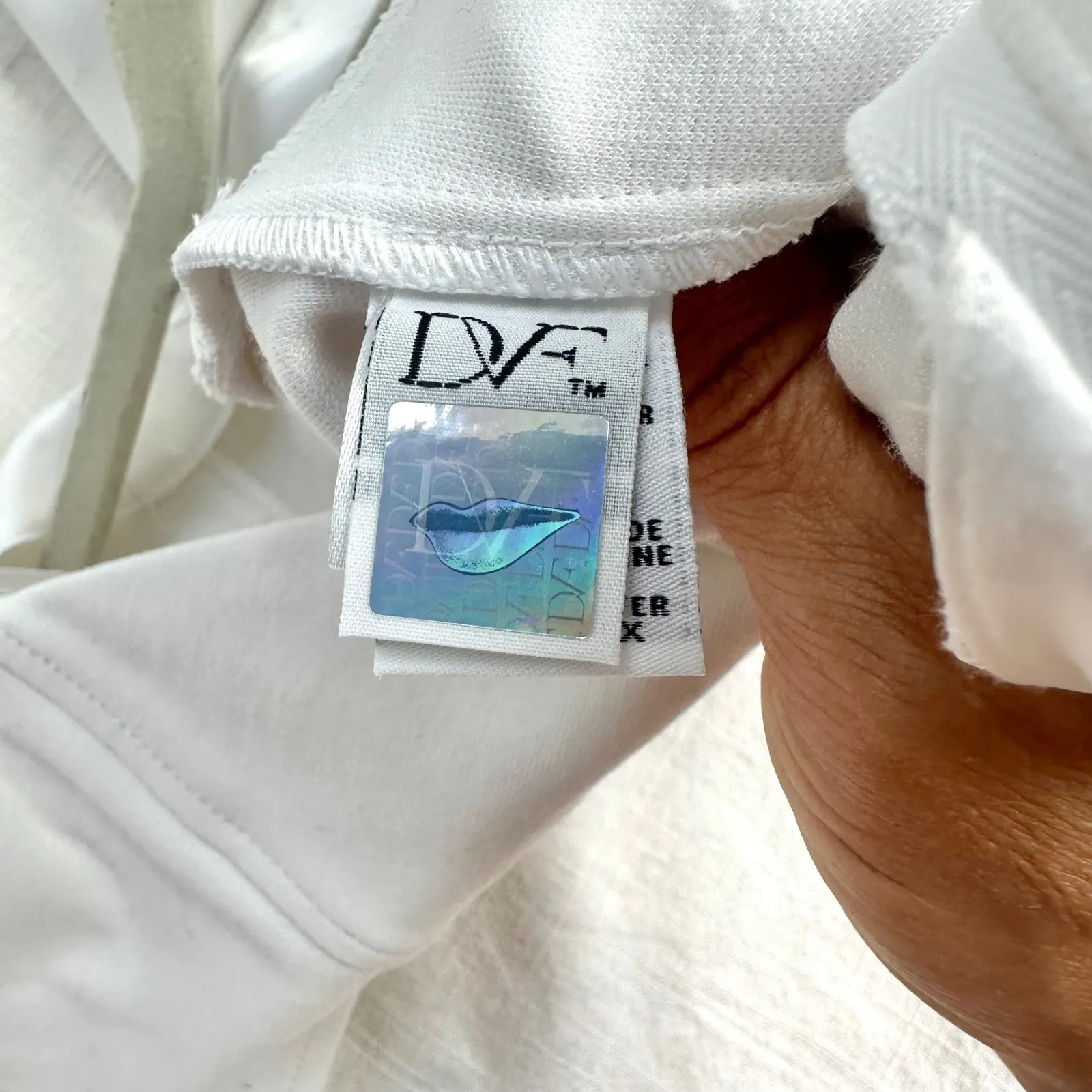 Diane von Furstenberg White Helen Ponte Sheath Dress Cap Sleeve Fitted Career‎ 0 - Image 5