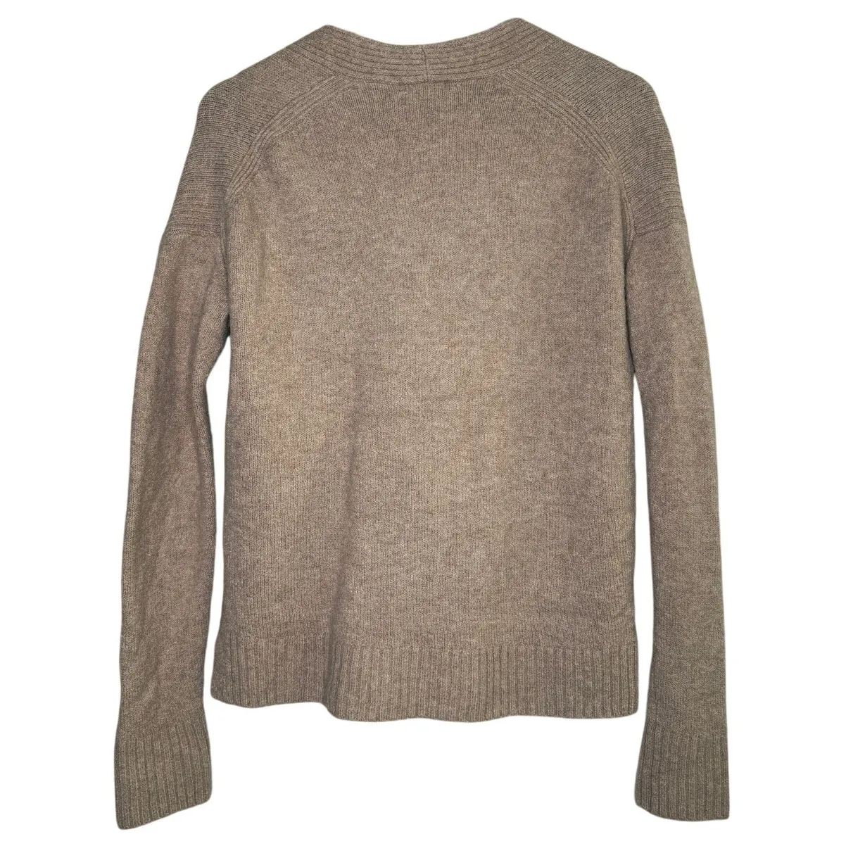 J. Crew Wool Blend Button Down Long Sleeve Cardigan Sweater Pockets XS Brown - Image 7