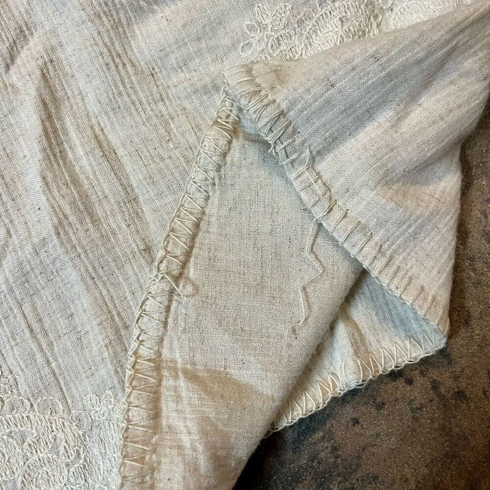 Coldwater Creek Sleeveless Floral Open Front Cardigan Vest Small - Image 9