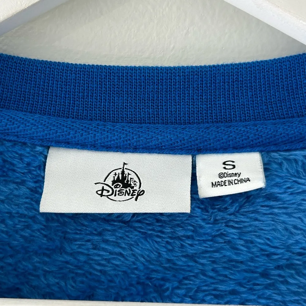 Disney  Embroidered Donald Duck Plush Fleece Pullover Sz S - Image 7