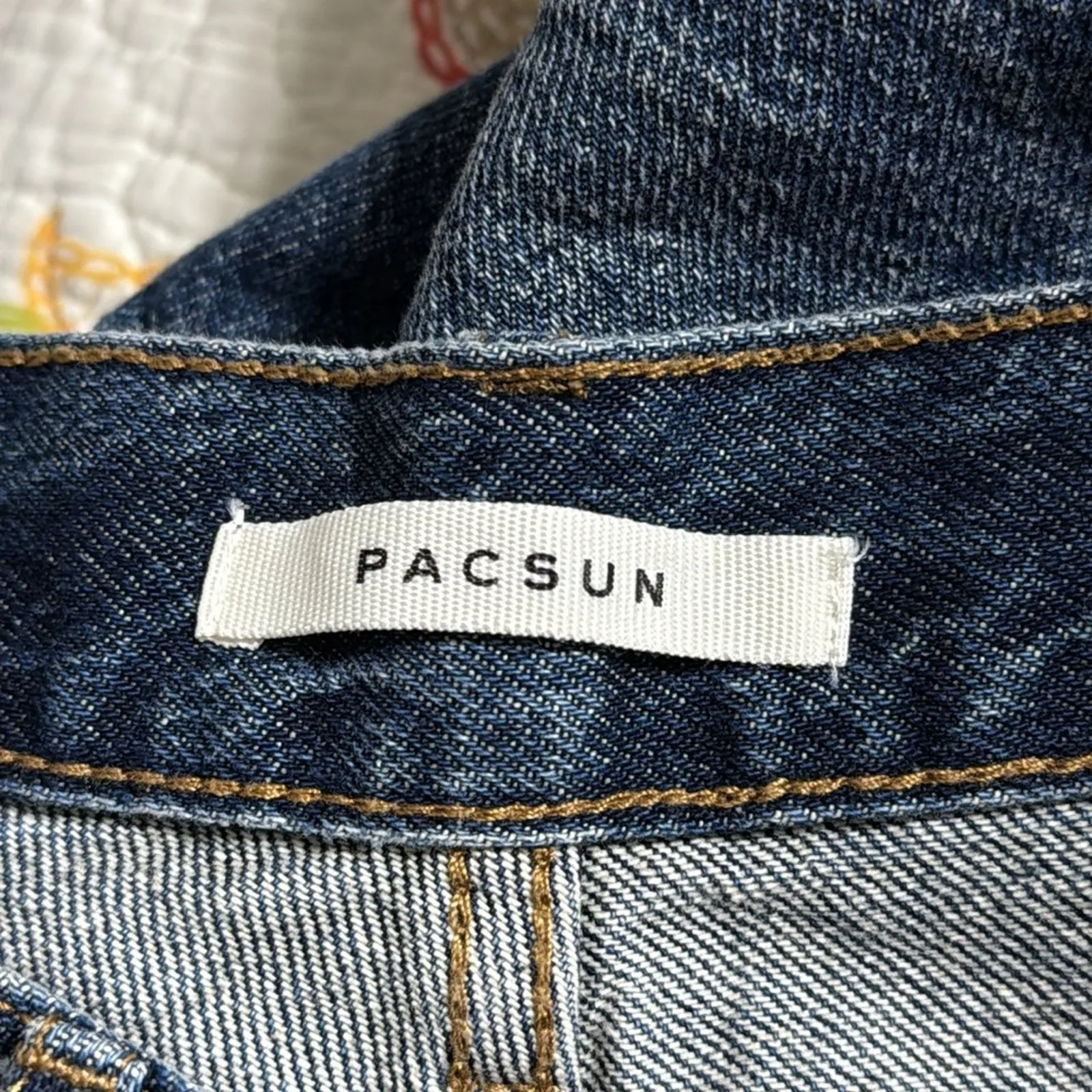 PACSUN women’s size 29 ultra high rise slim denim jeans split hem - Image 6