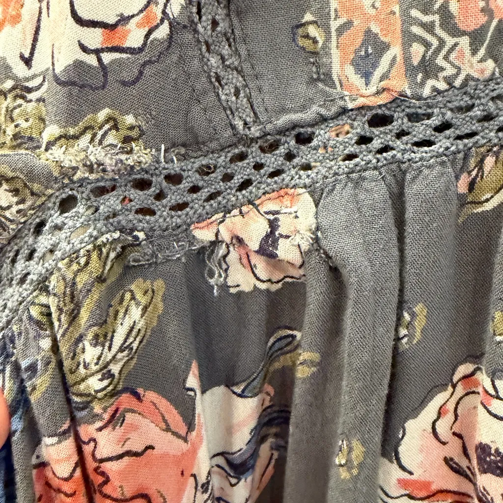 Romantic Gypsy Boho Chic Floral Longline Kimono Cover - Image 11