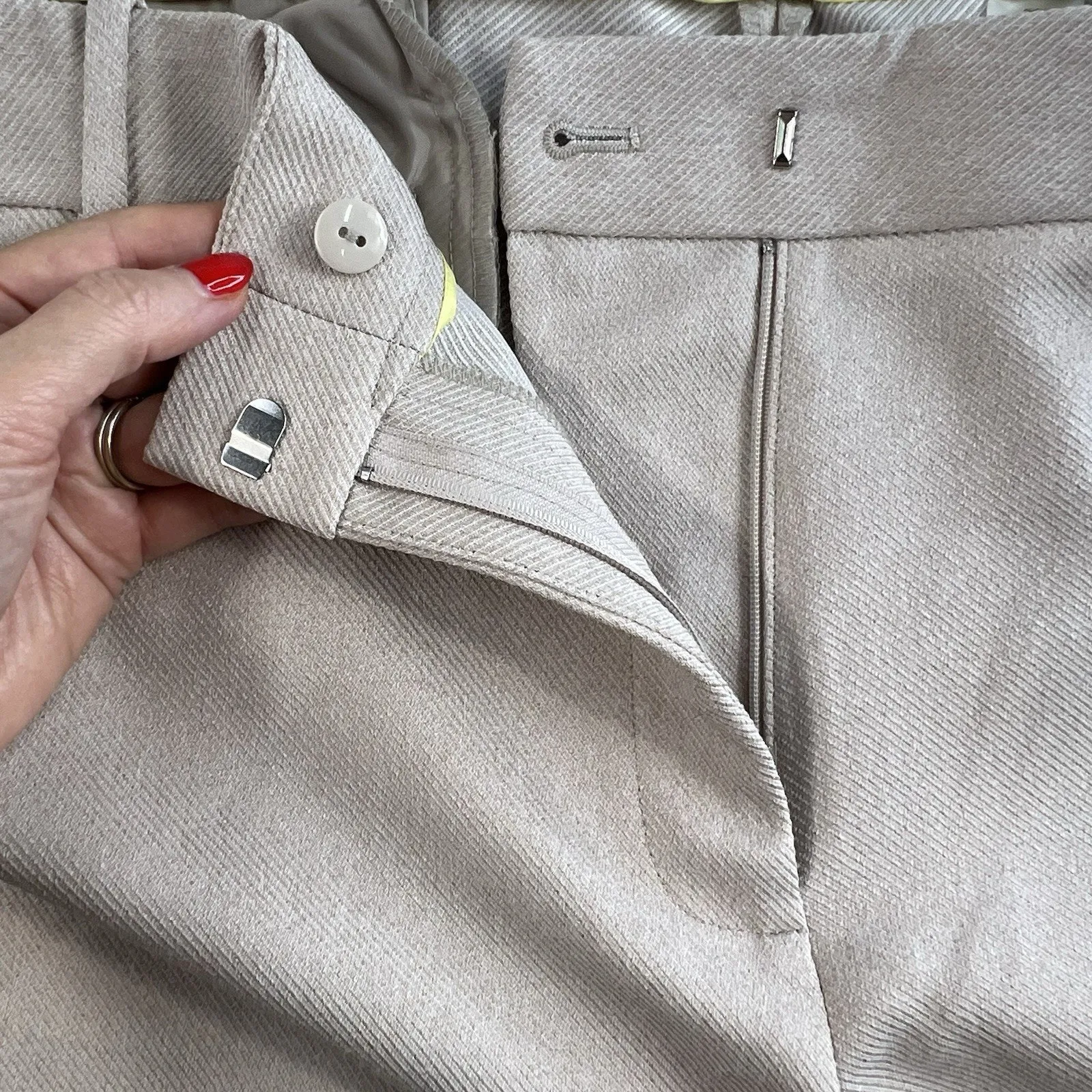 Calvin Klein Plus 18W Twill Slim Casual Trouser Pants Women’s Beige Career Work - Image 6