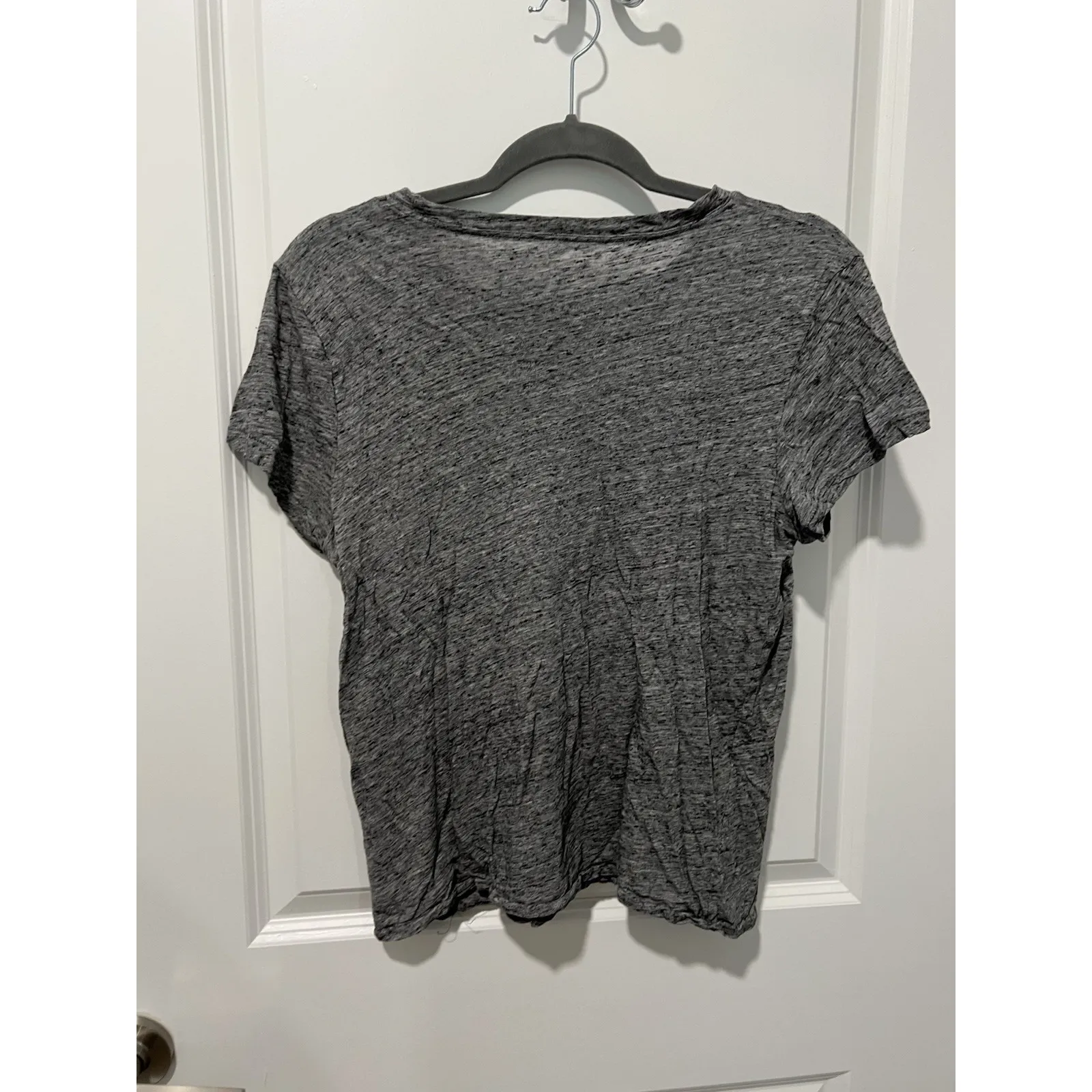 ✨‎ Madewell Short Sleeve Pocket Gray Heather T-Shirt Size Medium 100% Cotton - Image 2
