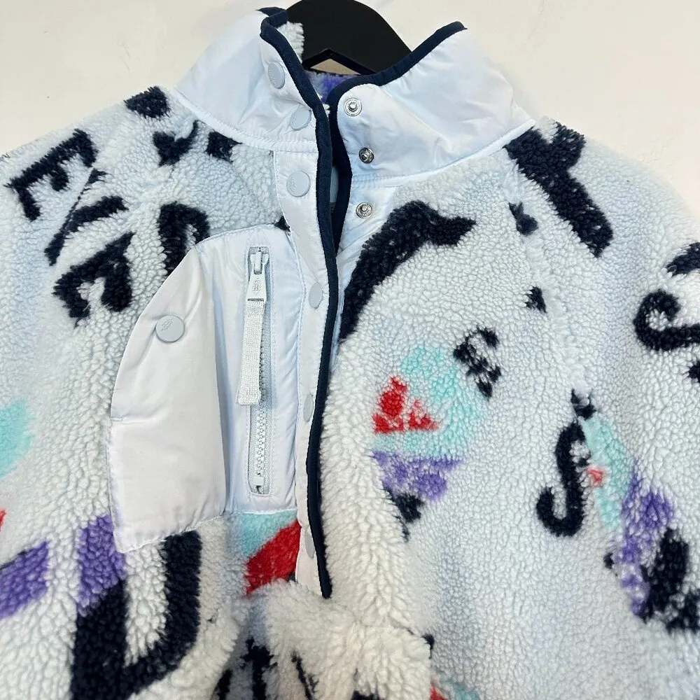 FREE PEOPLE Movement Hit The Slopes Printed Pullover in Stand Out Never Still White - Image 4