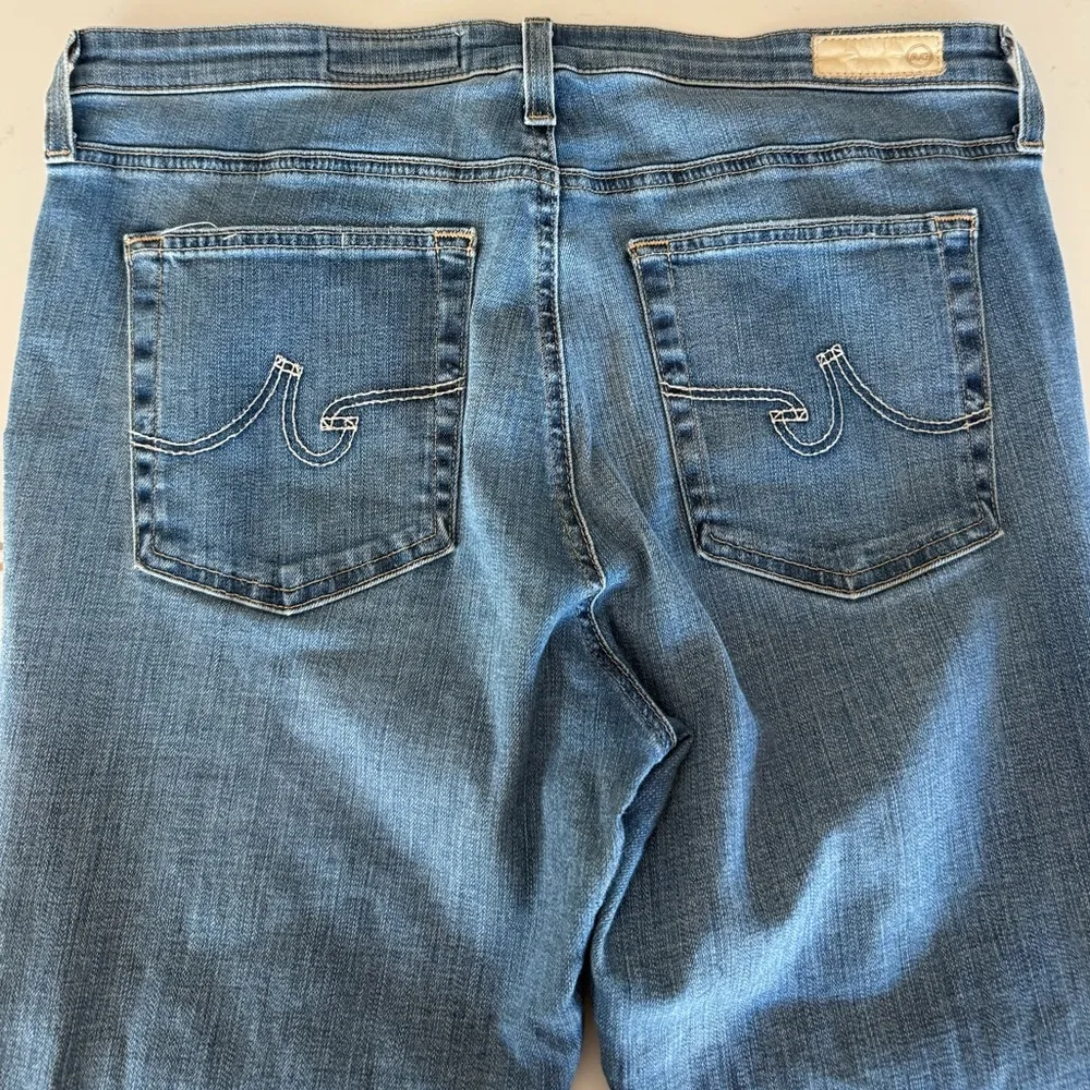 AG Adriano Goldschmied The Prima Ankle Cigarette Jeans Distressed Denim Size 32 - Image 7