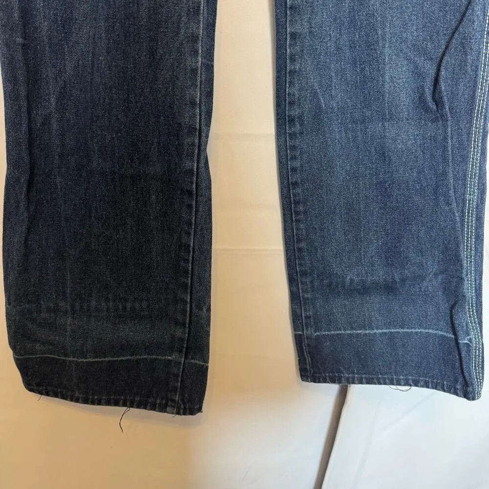 Vintage Gitano Womens 18 High Rise Straight Leg Jeans 100% Cotton Hong Kong Blue - Image 3