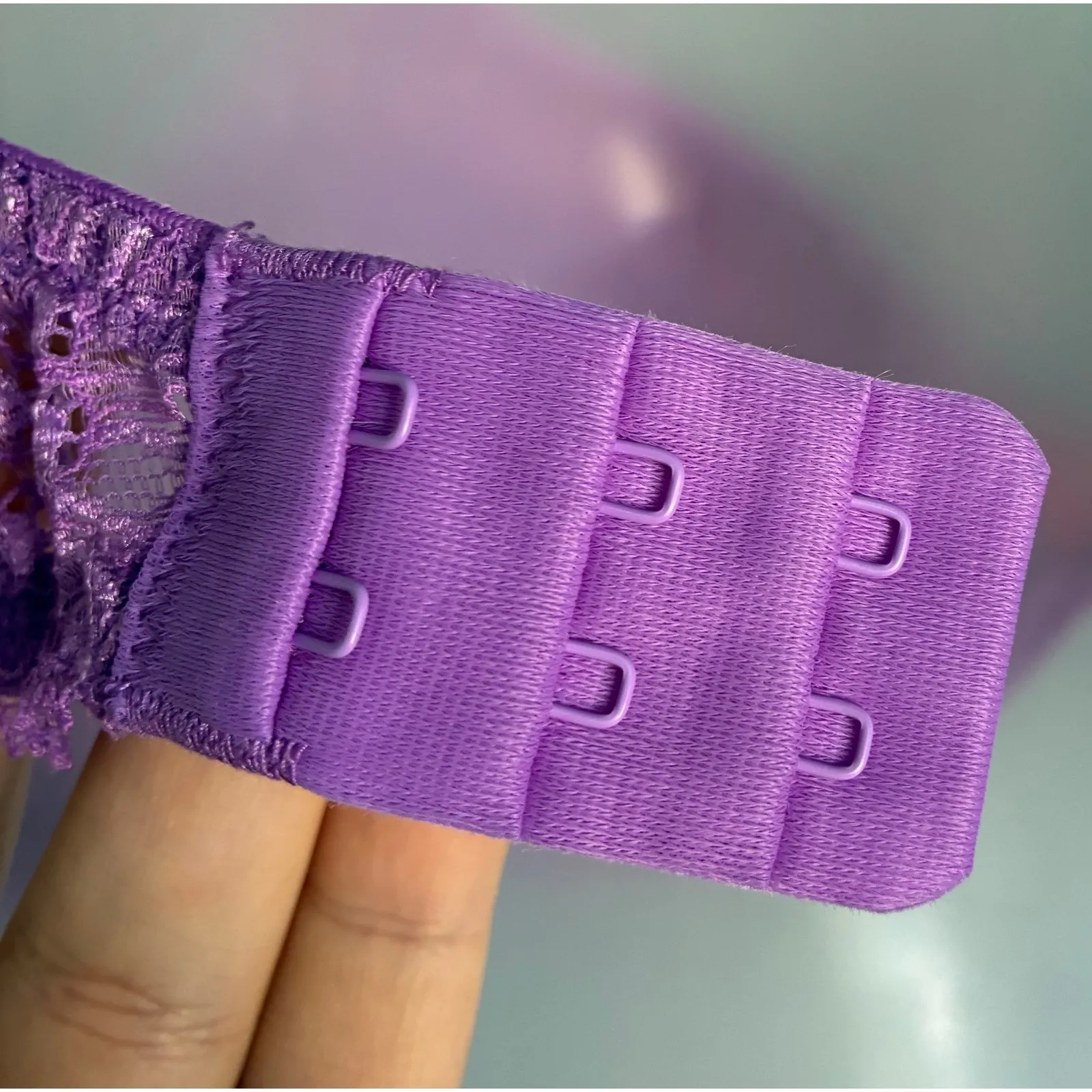 Frederick's of Hollywood Knockout Push Up Bra 34C Purple - Image 5