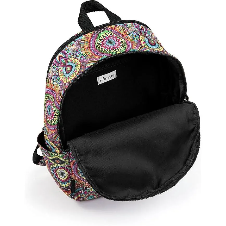 Sakroots Backpack Colorful Pattern‎ Boho Book Travel Bag School Overnight - Image 4
