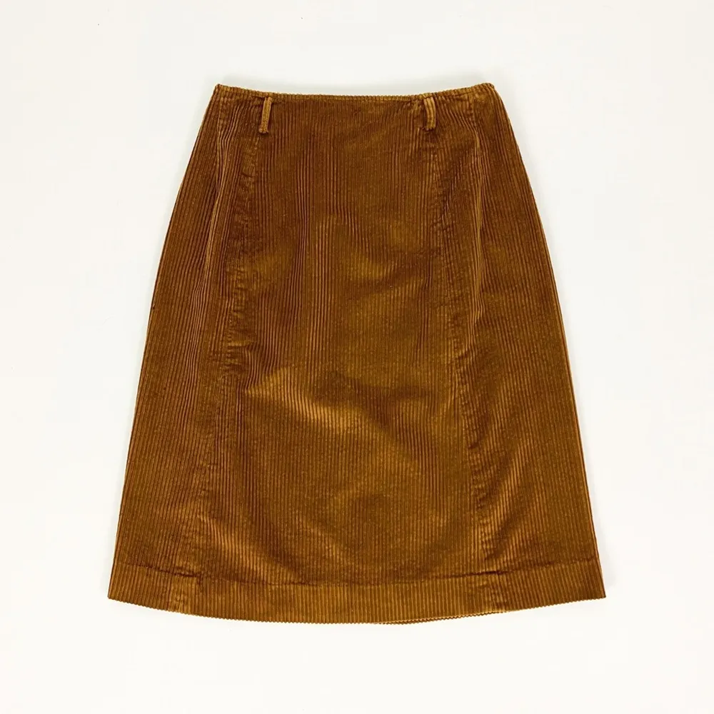 Vintage Corduroy Skirt in Brown | Size XS - Image 6