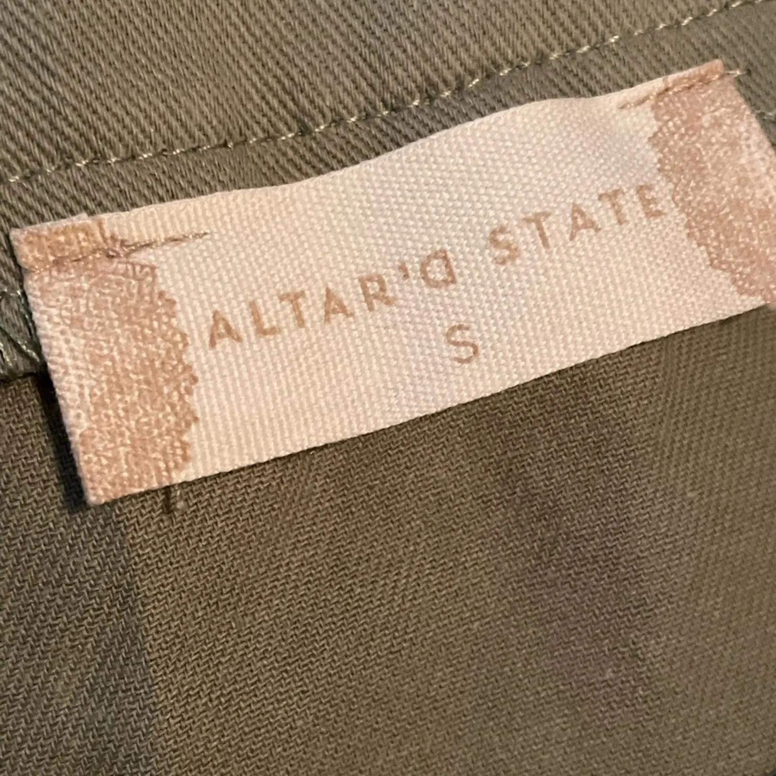 Altar'd State Pleated Khaki Mini Skirt size Small - Image 6