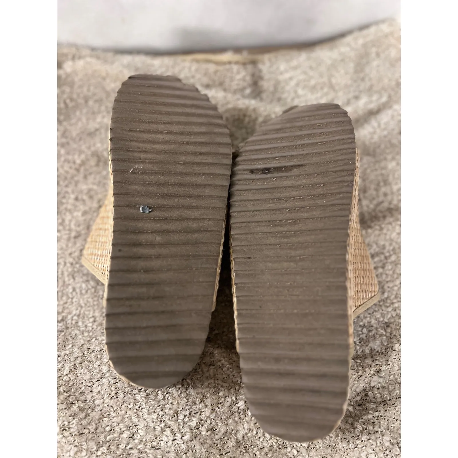 Hey Girl by Corkys Wannabe Womens‎ Woven Platform Slide Sandals Buckle Tan Size Size 7 - Image 8