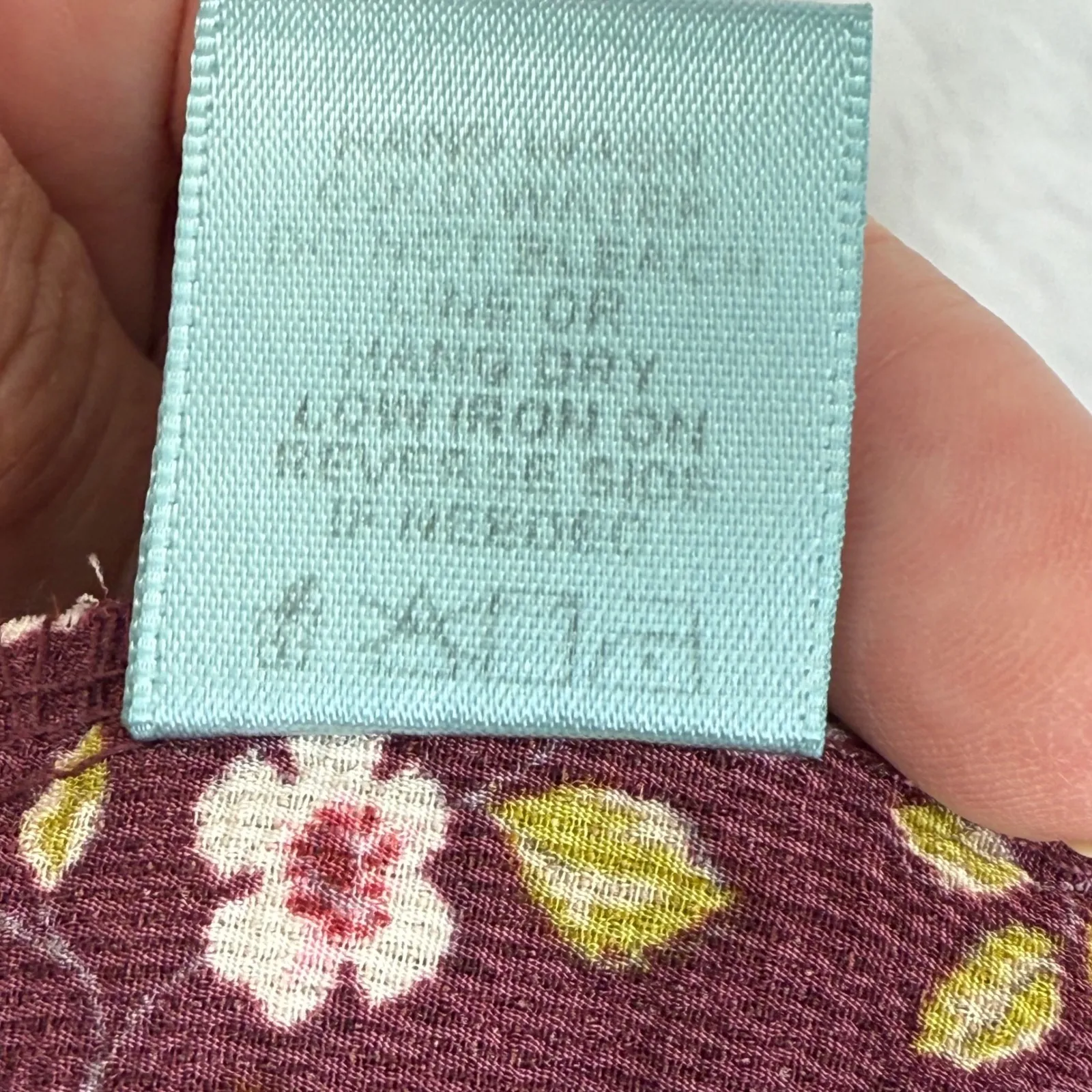 Good Luck Gem Floral A Line Skirt Button Accent Burgundy Midi Cottagecore Womens - Image 5