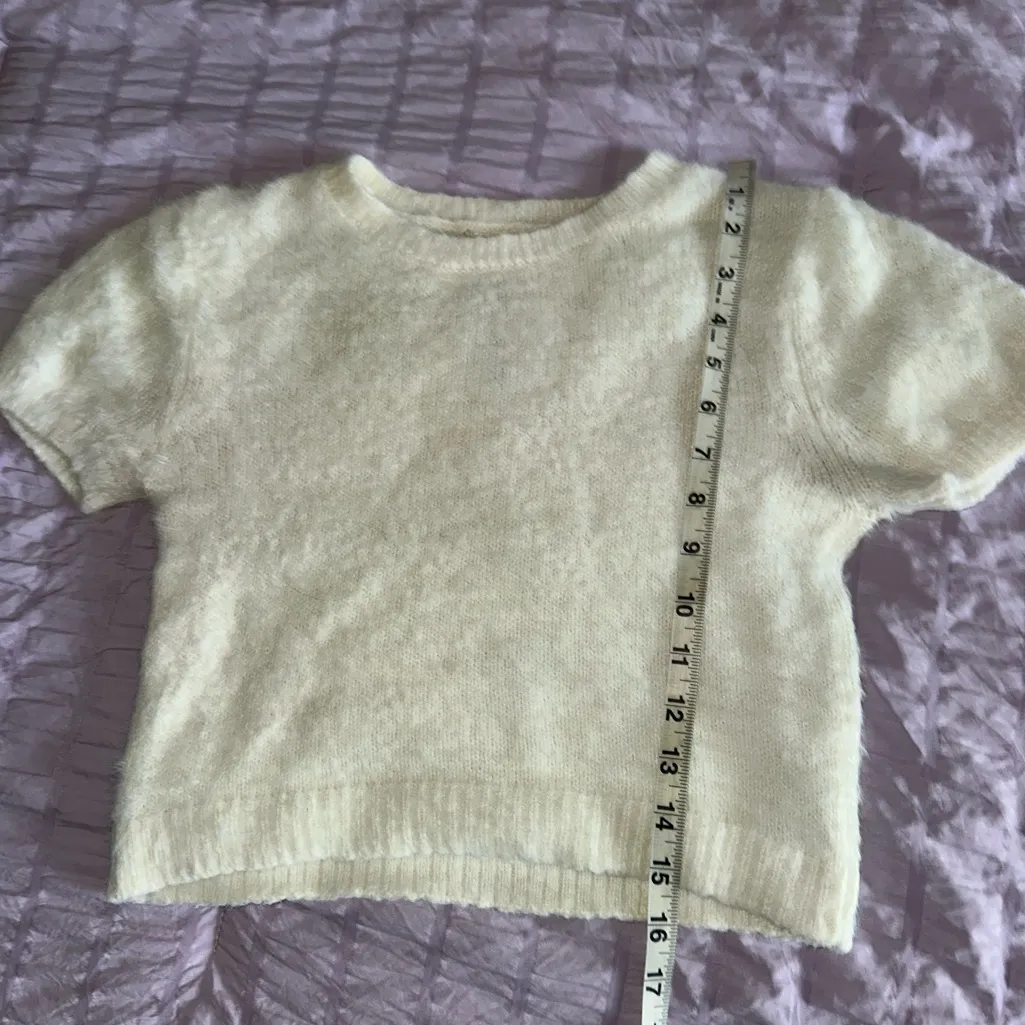 Garage Fuzzy Short-Sleeve Knit Sweater – Size P/S – NWOT - Image 6