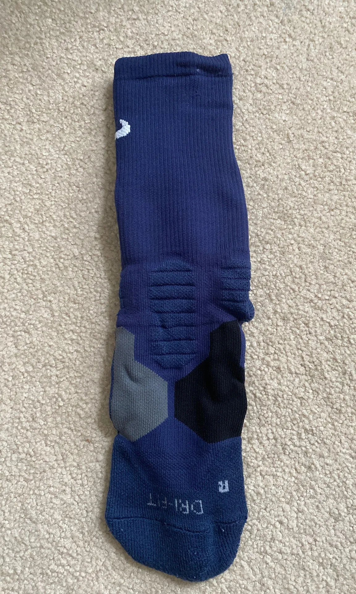 Nike Hyper Elite Dri-Fit Navy Blue Socks - Image 2