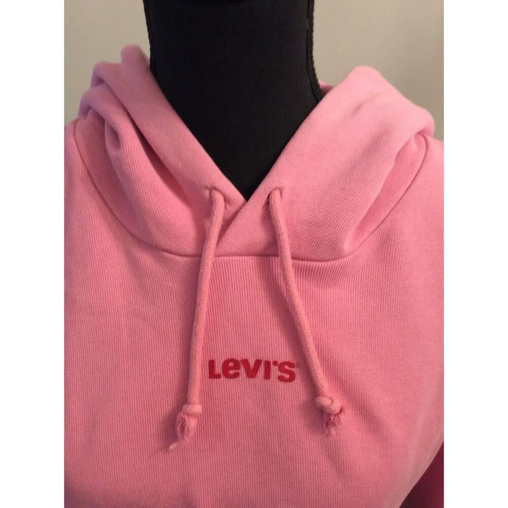 Levi's Cropped Hoodie Womens Size Small - Image 4