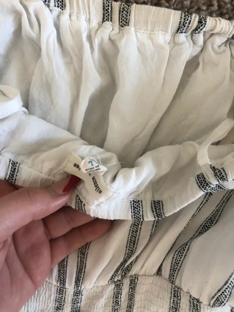 Urban Outfitters Striped Flowy Romper  - Image 5