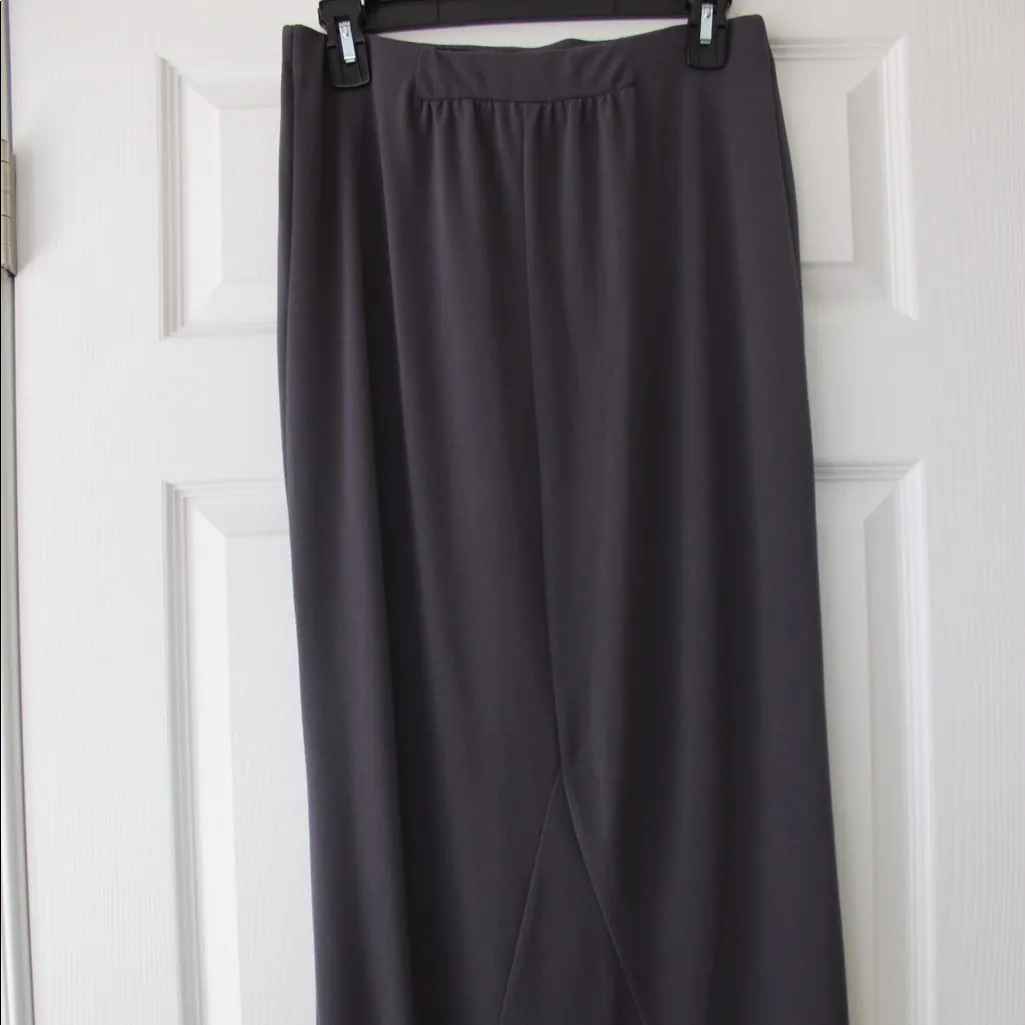 Vera Wang | Gray Peplum Maxi Skirt - Image 2