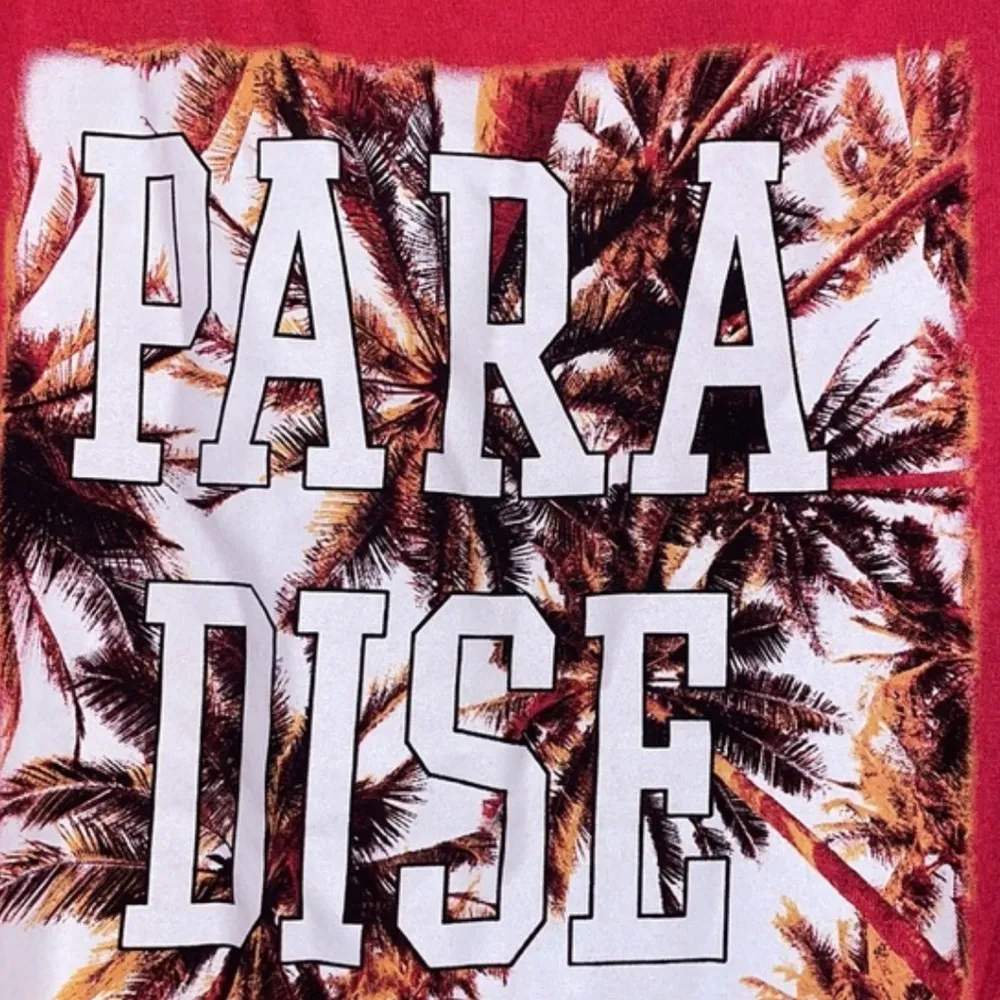 NWT Scarlett Paradise Print CrissCross Back Tank Top women’s Small sleeveless - Image 3