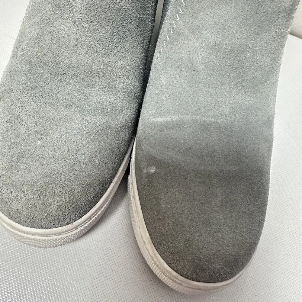 Steve Madden Sneakers Womens Leii Wedge Gray Suede Chelsea Round Toe Size 8 - Image 4