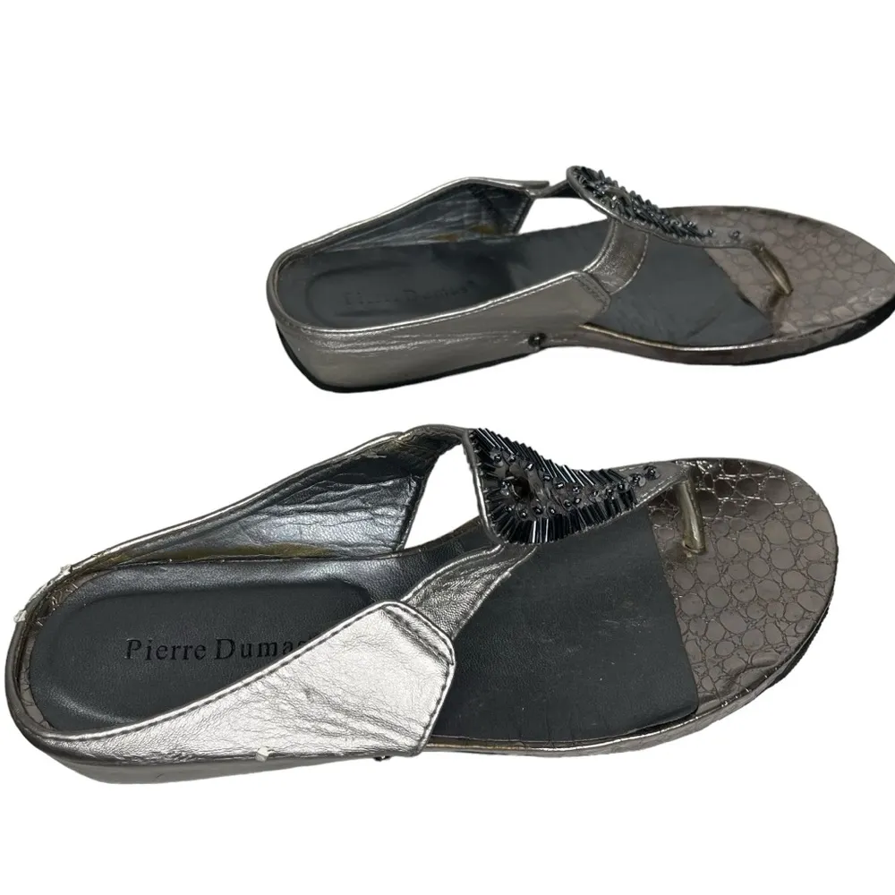 Pierre Dumas‎ Beaded Sandals - Image 3