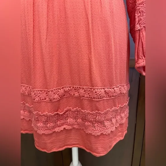 Chelsea & Violet Boho Light Red Dress Women’s Large‎ - Image 3