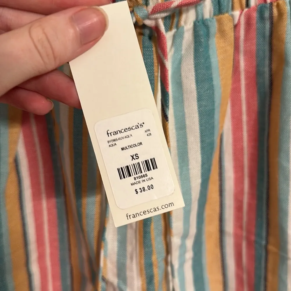 NWT Francesca’s Multicolored Stripe Shorts - Image 5