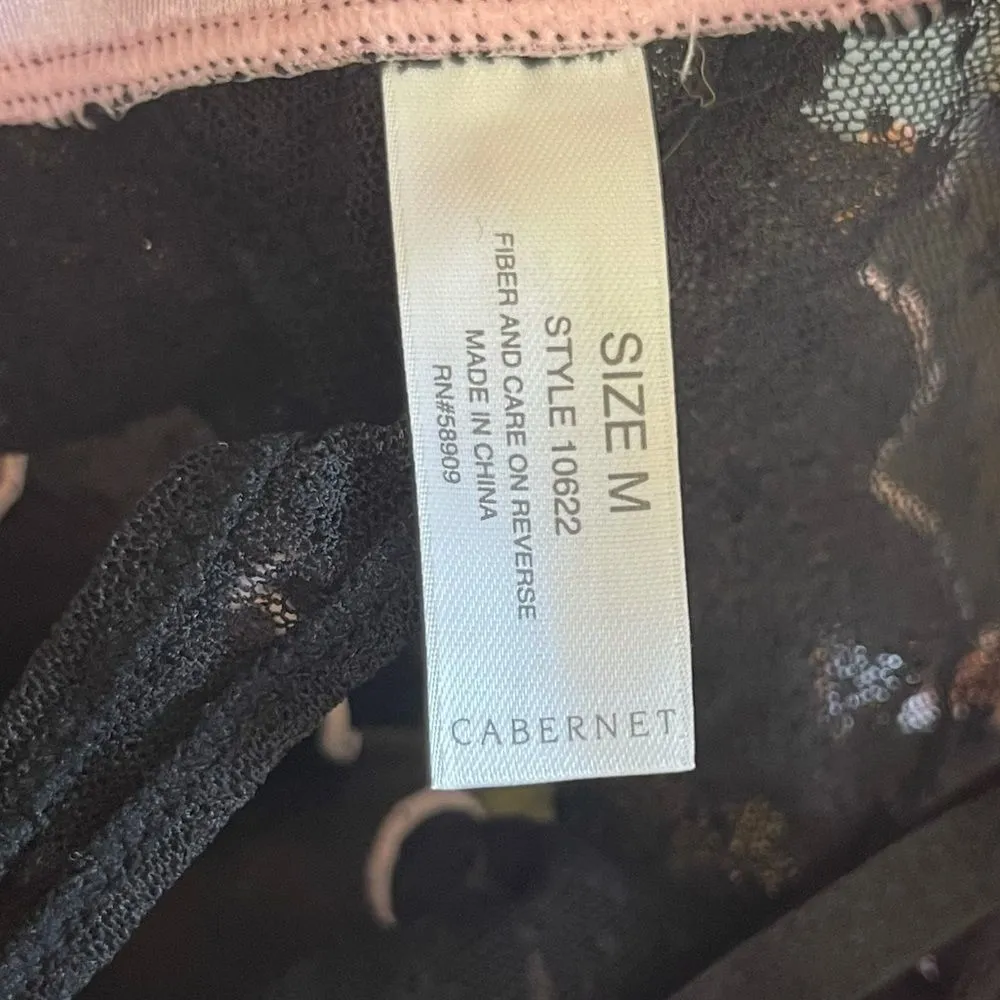 Cabernet Garter‎ nwt Black Size M - Image 7