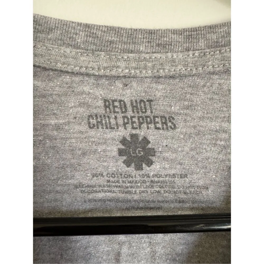 Red Hot Chili Peppers women’s grey short sleeve band t - Image 4