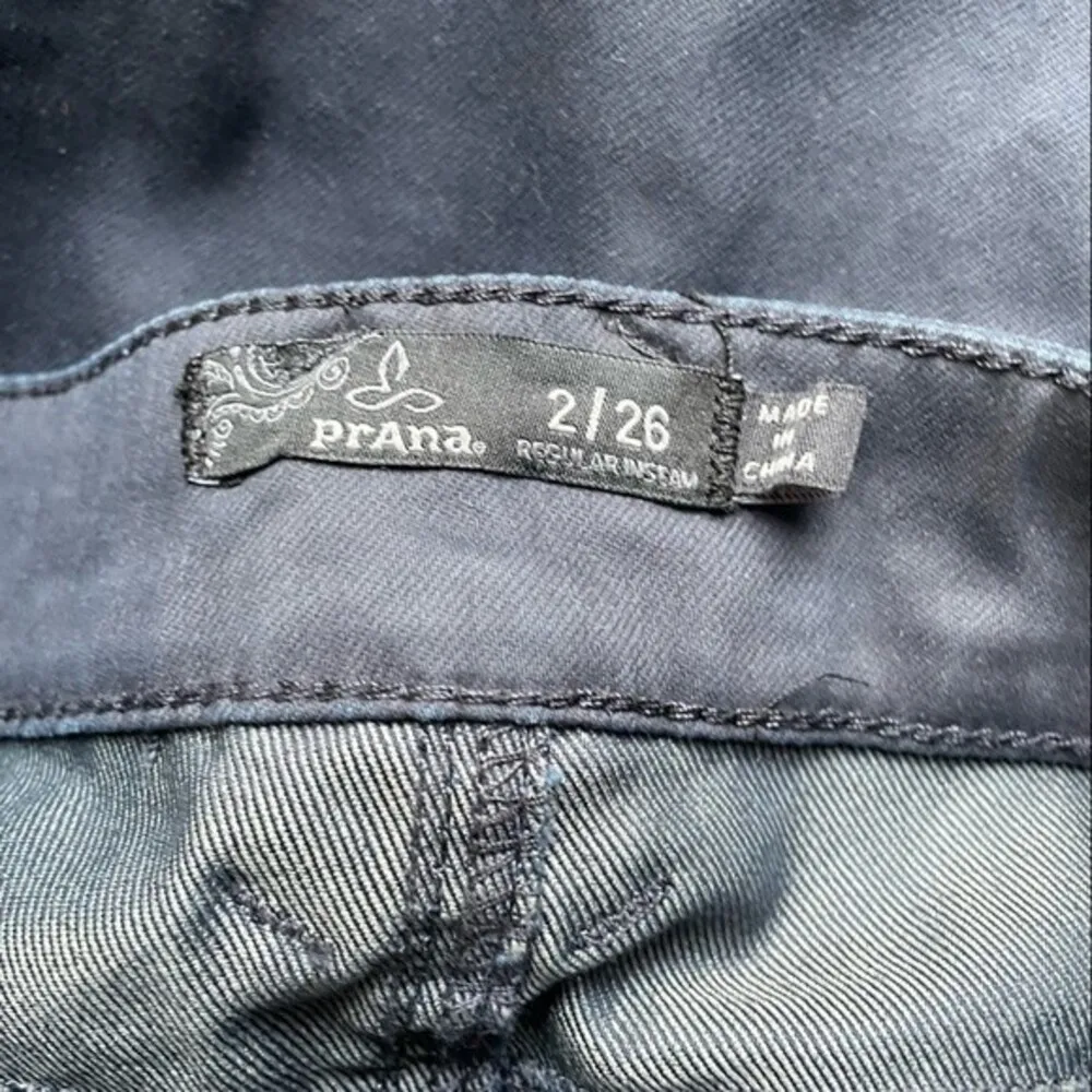 PrAna Sateen Twill Skinny Jeans Charcoal Gray Womens Size 26 Prana Stretch Denim - Image 6