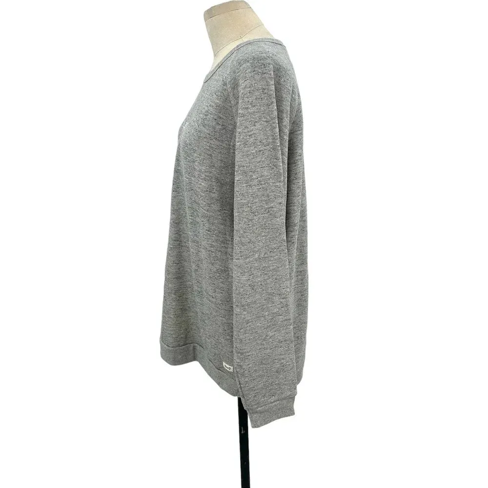Marine Layer Heather Gray Fluent Crew Neck Pullover Sweatshirt‎ Size Large - Image 4
