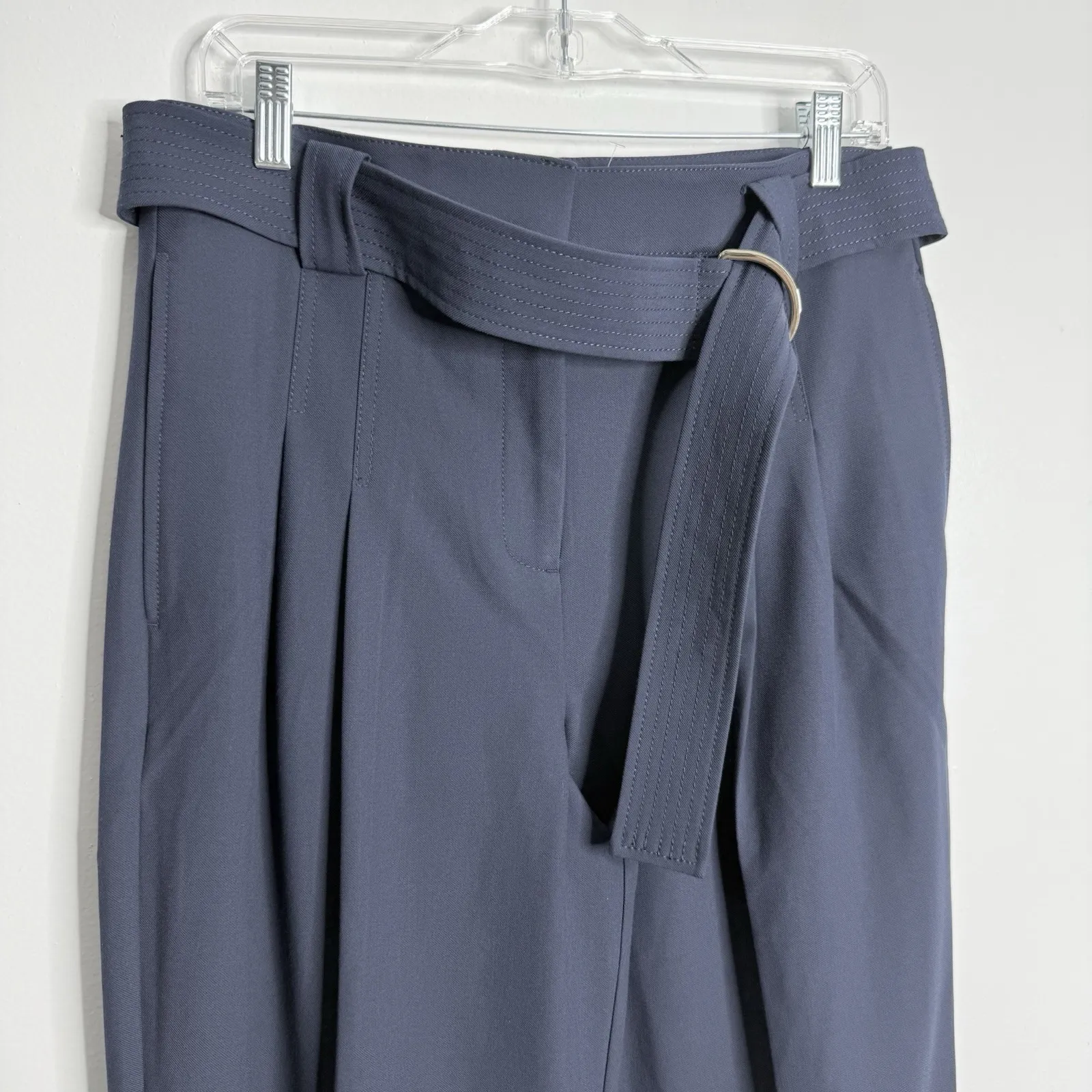 NWOT Ann Taylor The Belted Straight-Leg Pant Pure Sapphire Size 14 Workwear‎ - Image 7